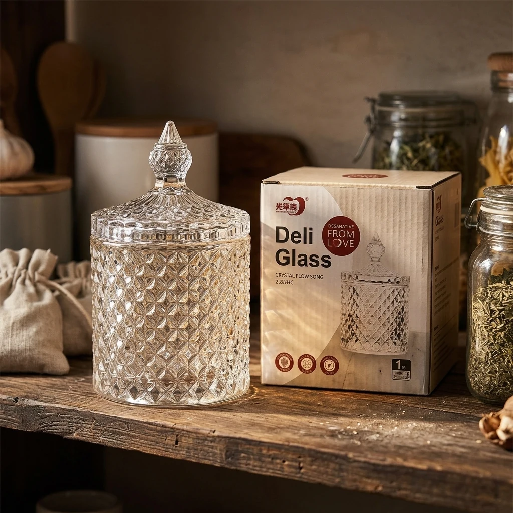 Ємність для зберігання скло 300мл Crystal