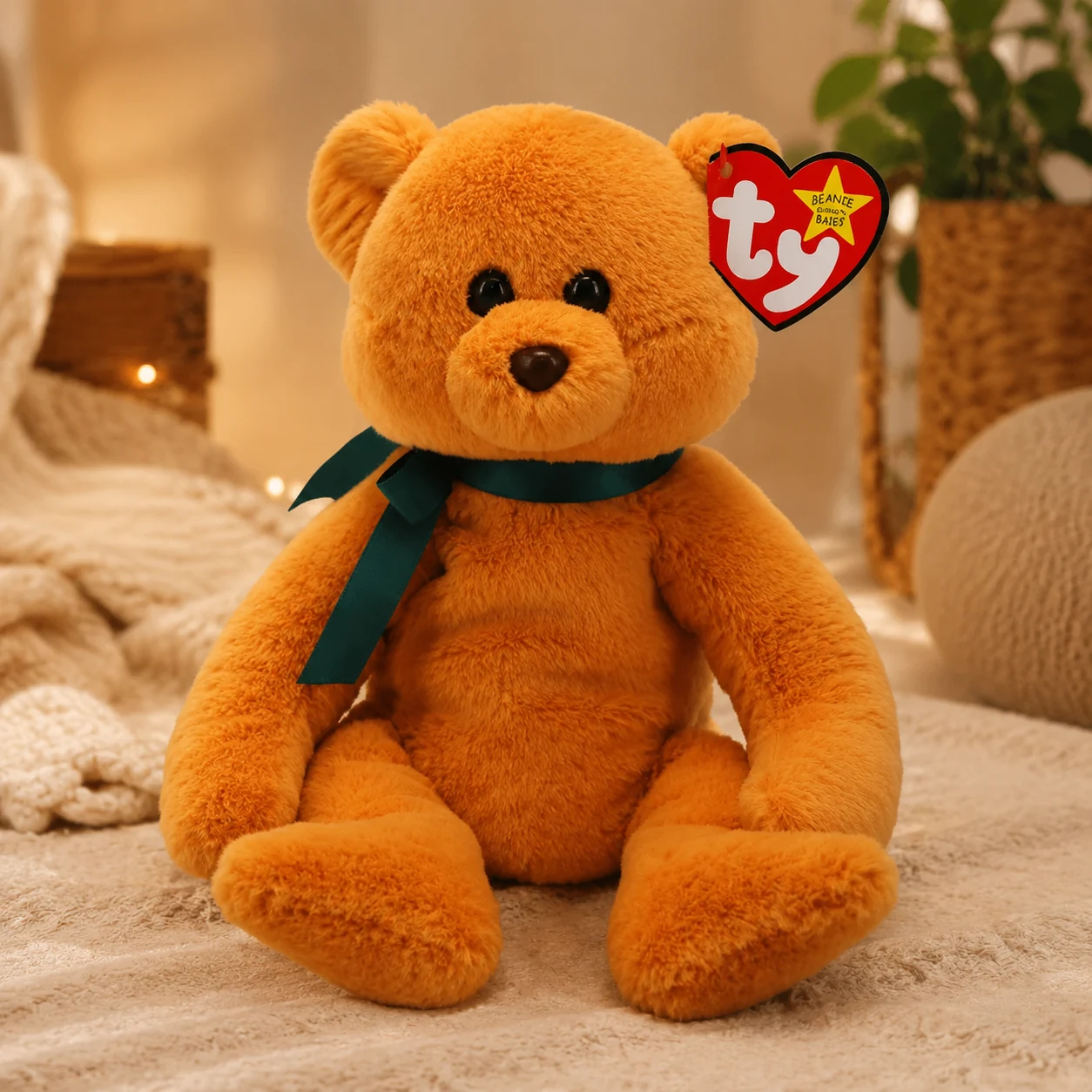 Іграшка м`яка Benie Bebies Коричневий ведмедик Winston 15 см 41345 — 