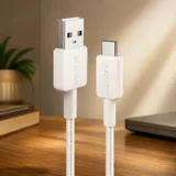 кабель ANKER 322 USB-A to USB-C - 0.9m Nylon (Білий) — фото 1