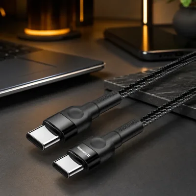 Кабель Colorway Type-C - Type-C (PD Fast Charging 65W) 3.0А 1м чорний (CW-CBPDCC047-BK)