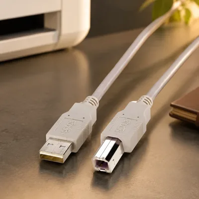 Кабель для принтера USB 2.0 AM/BM 1.8m Digitus (AK-300102-018-E)