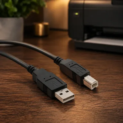 Кабель для принтера USB 2.0 AM/BM 1.8m Digitus (AK-300102-018-S)
