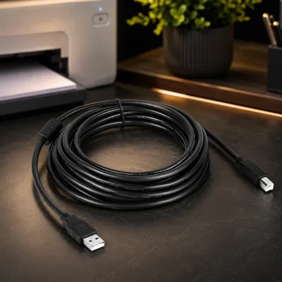 Кабель для принтера USB 2.0 AM/BM 3.0m black ColorWay (CW-CBUB073-BK)