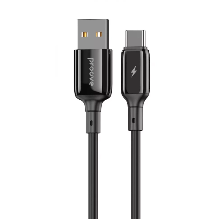 Кабель Proove Flex Metal Type-C 2.4A (1m) black — фото 2