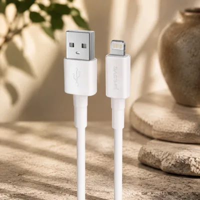 Кабель Proove Small Silicone Lightning 2.4A (1m) білий