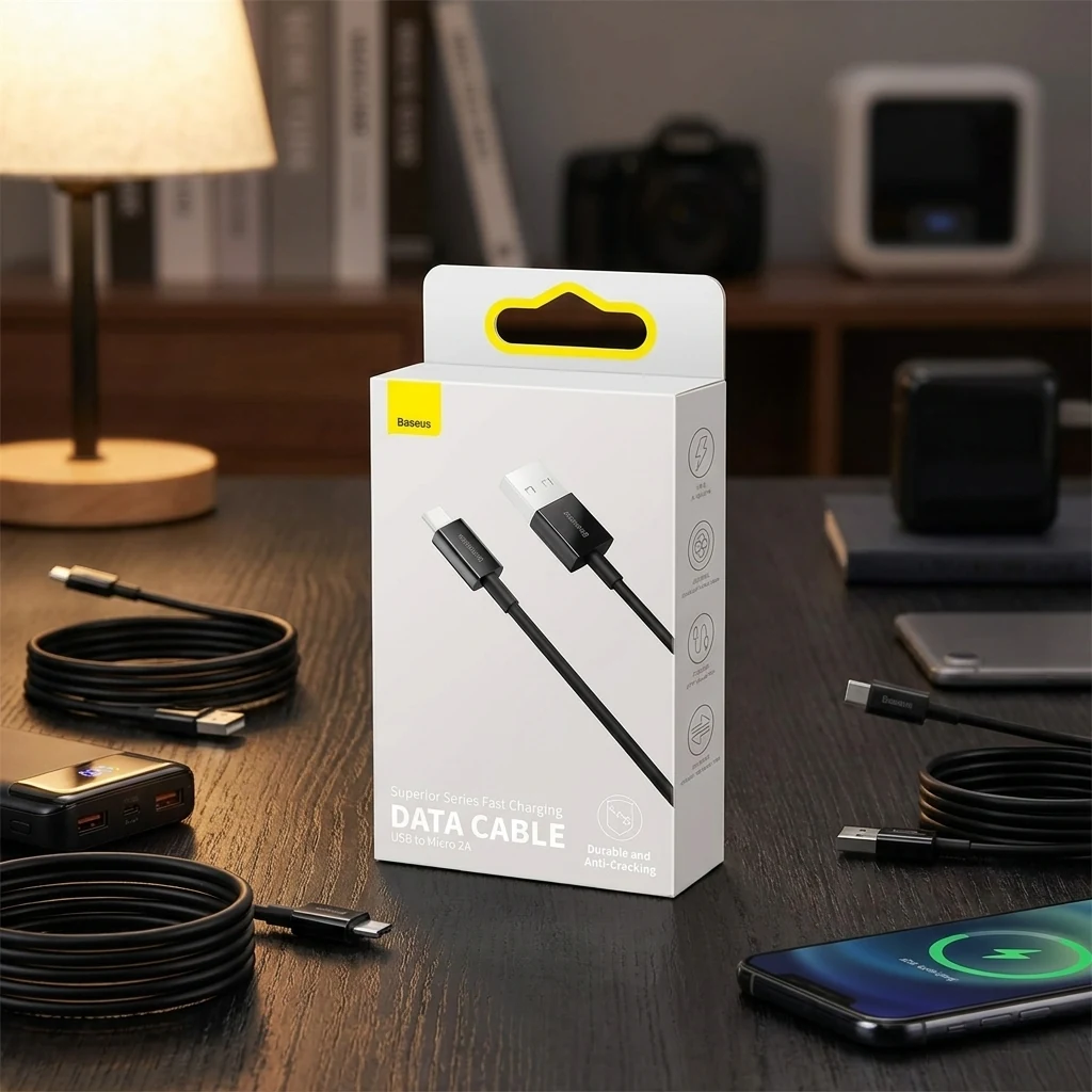 Кабель USB-Micro 1.0м Baseus