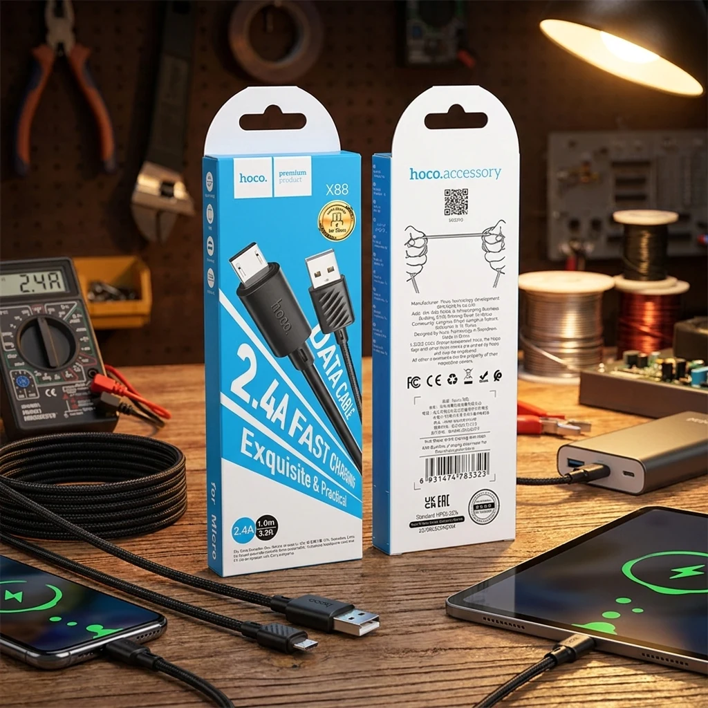 Кабель USB-Micro 1.0м Hoco X88
