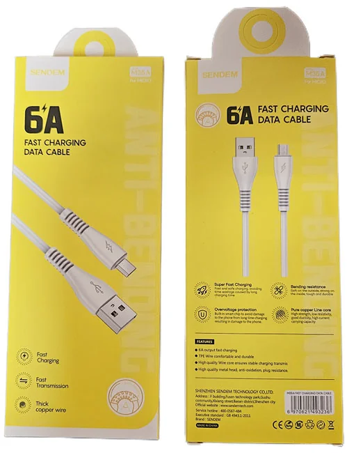 Кабель USB Micro 1.0м SENDEM M35A — фото 2