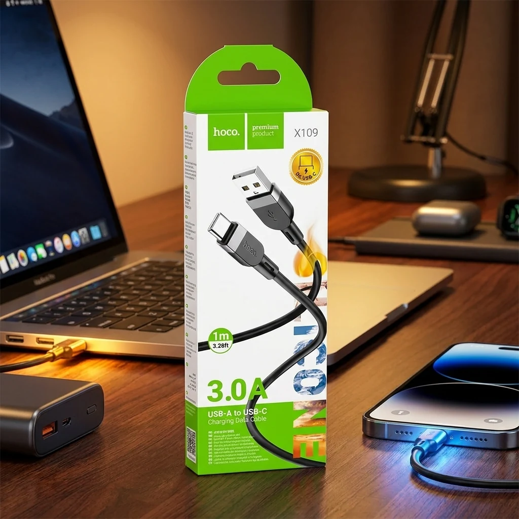 Кабель USB Type-C 1.0м Hoco X109