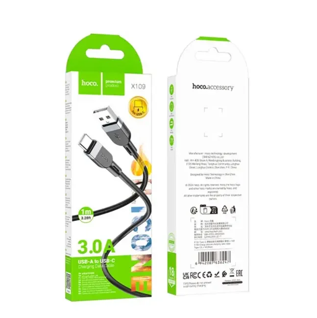Кабель USB Type-C 1.0м Hoco X109