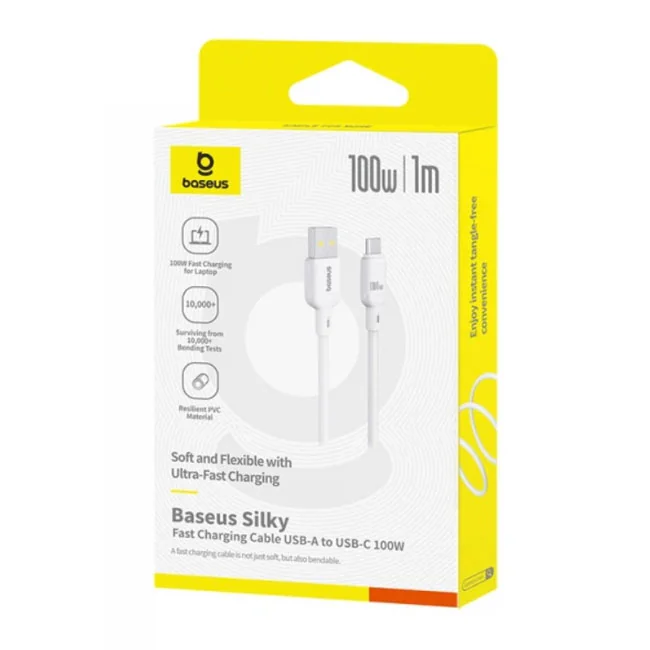 Кабель USB Type-C Baseus Silky Series Fast Charging 100W — фото 2