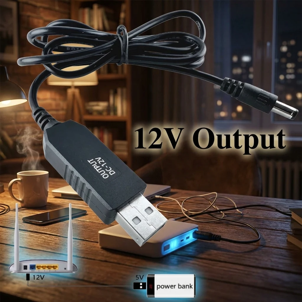 Кабель USB живлення для роутера від powerbank
