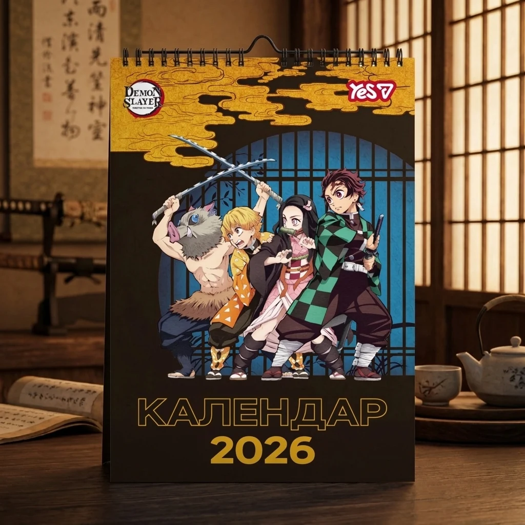 Календар-планер Demon Slayer А3 2026 — Бланки, журнали, календарі