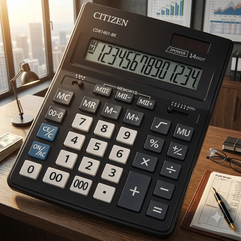 Калькулятор Citizen CDB-1401-BK (155x205x35 мм)