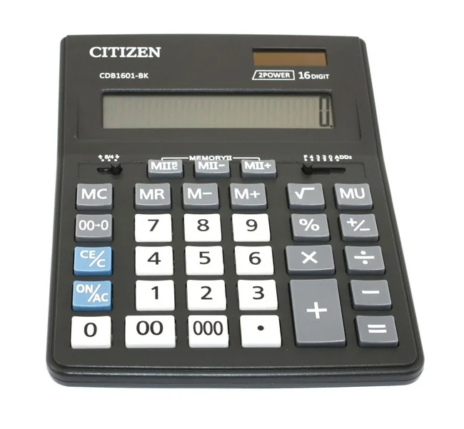 Калькулятор Citizen CDB-1601-BK (155*205*28мм) — фото 2