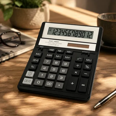 Калькулятор Citizen SDC-888 12-ти розрядний XBK Чорний