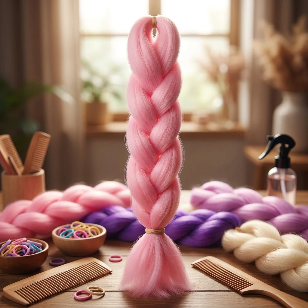 Канекалон (коса) 60см рожевий А16