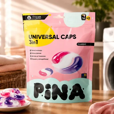 Капсули для прання PINA Universal Classic 18шт дой-пак 20548