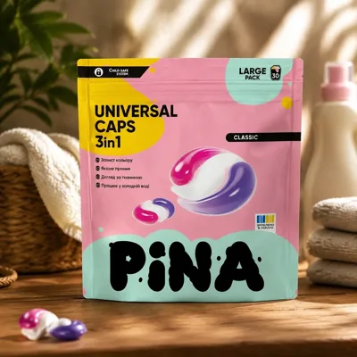 Капсули для прання PINA Universal Classic 30шт дой-пак 20555