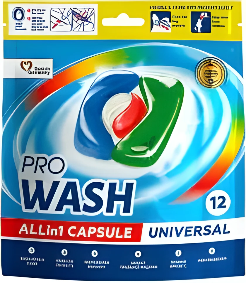 Капсули для прання ProWash 12шт Doypack 721969