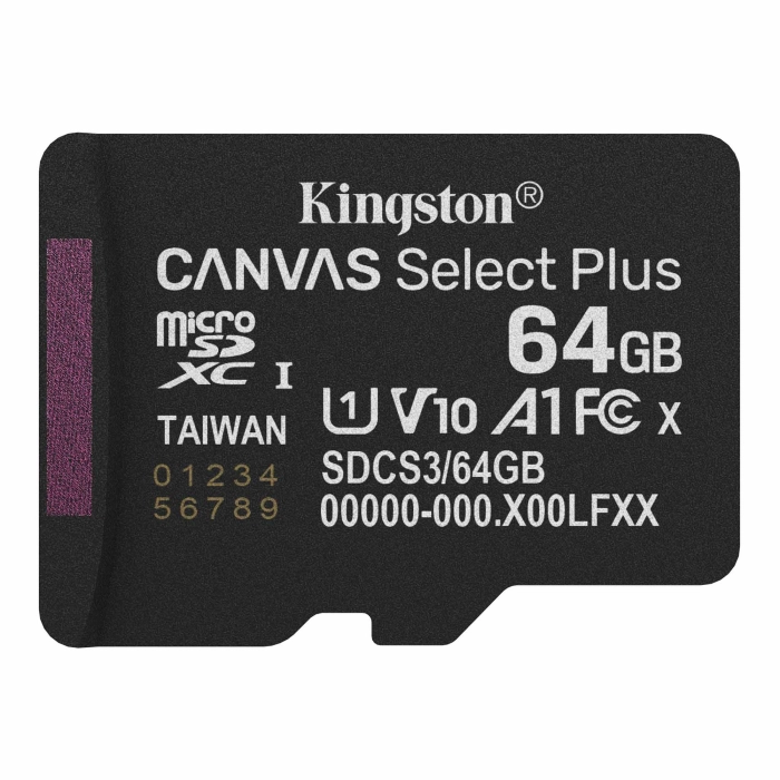Карта пам`яті MicroSDXC 64GB UHS-I Class 10 Kingston Canvas Select Plus R150MB/s (SDCS3/64GBSP) — фото 2