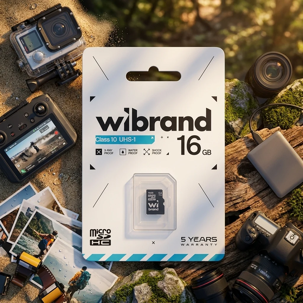 Карта пам'яті Wibrand microSDHC (UHS-1) 16Gb class 10