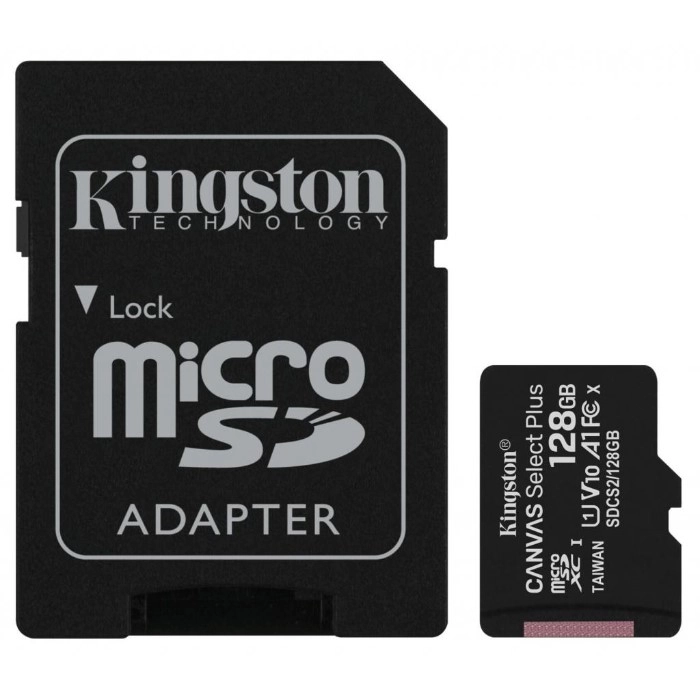 Карта памяті Kingston 128GB micSDXC class 10 A1 Canvas Select Plus (SDCS2/128GB) — фото 2