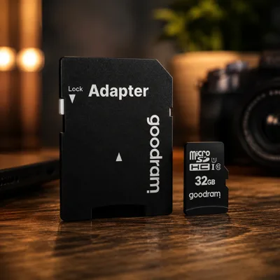 Карта пам`яті MicroSDHC 32GB UHS-I Class 10 GOODRAM + SD-adapter (M1AA-0320R12)