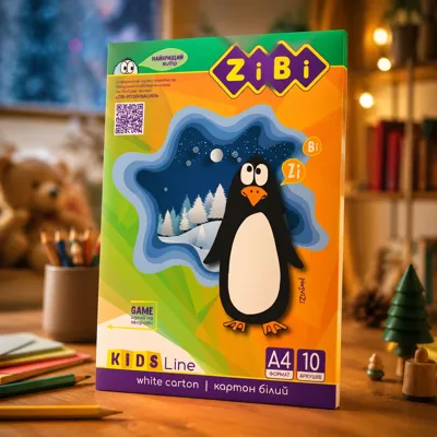 Картон білий А4 10 арк 235г/м2 KIDS Line ZB.1990
