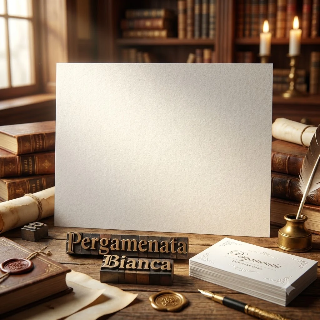 Картон візиточний Pergamenata bianca щільність 230