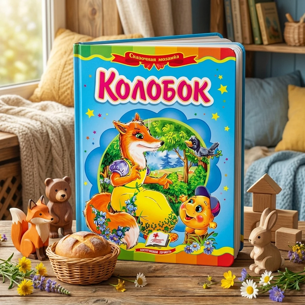 Картонка. Казкова мозаїка. Колобок