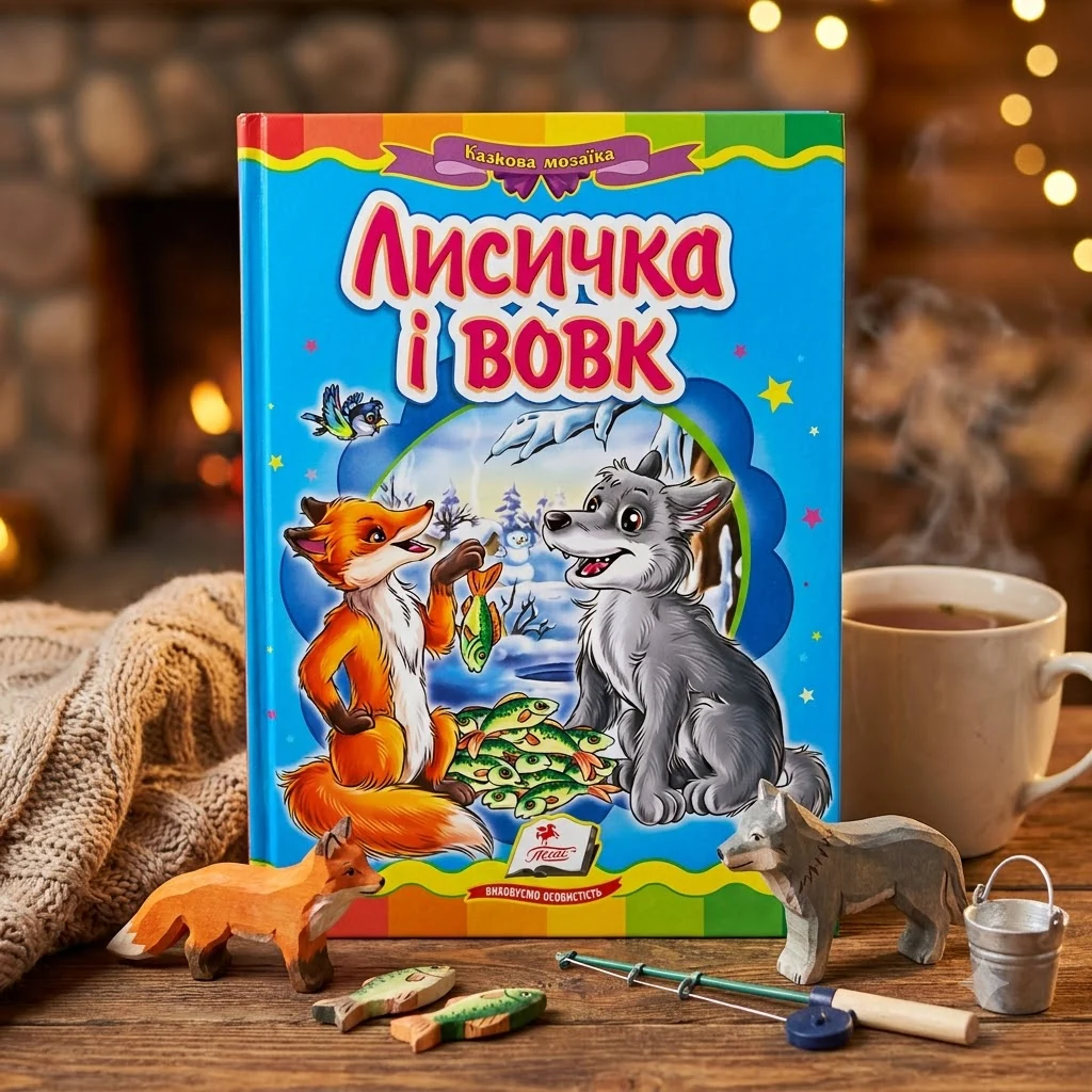 Картонка. Казкова мозаїка. Лисичка і вовк. Пегас