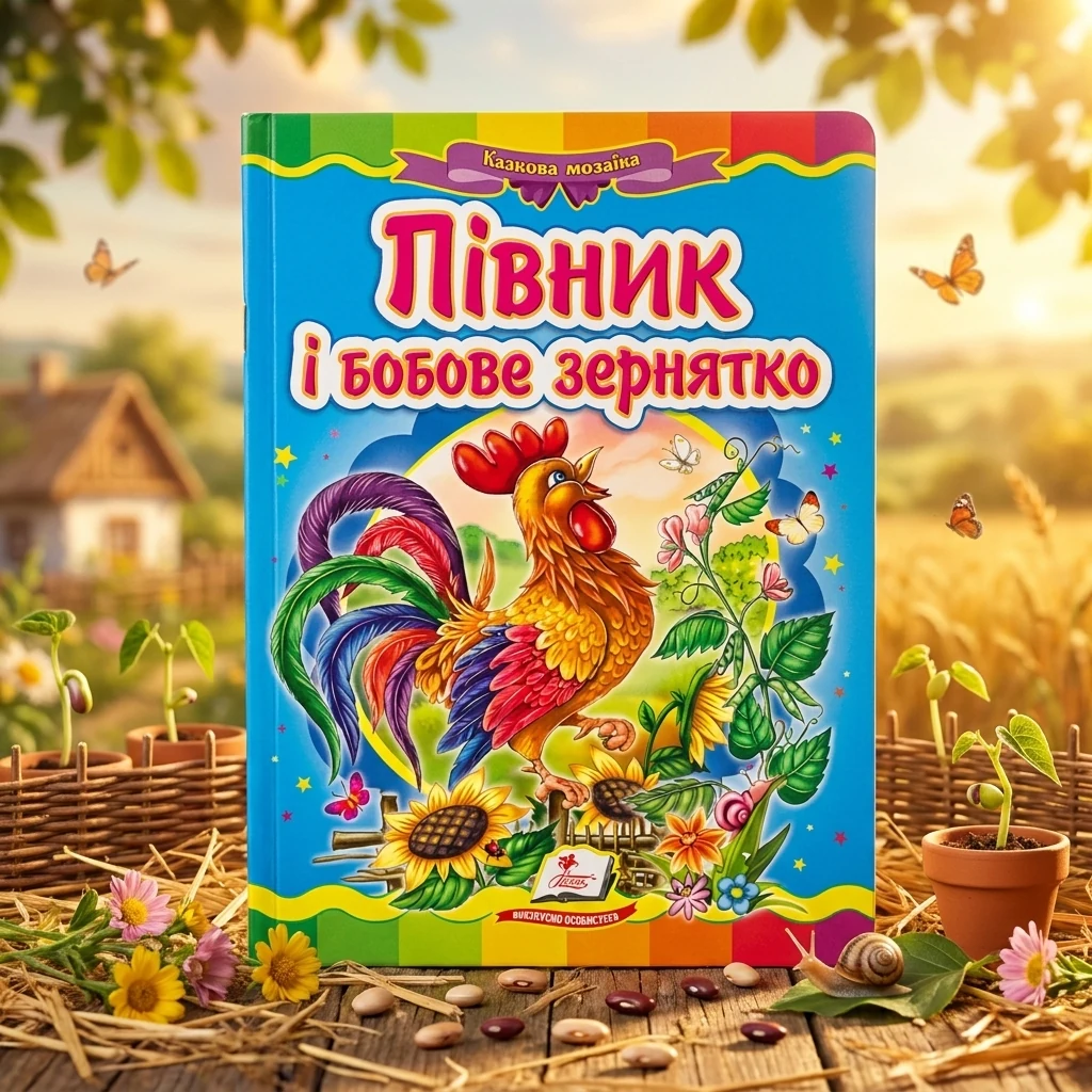 Картонка. Казкова мозаїка. Півник і бобове зернятко. Пегас