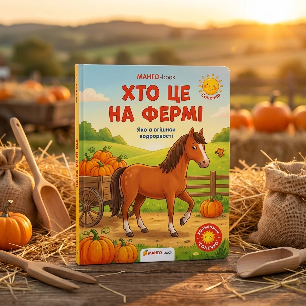 Картонка. Сонечко. Хто це на фермі