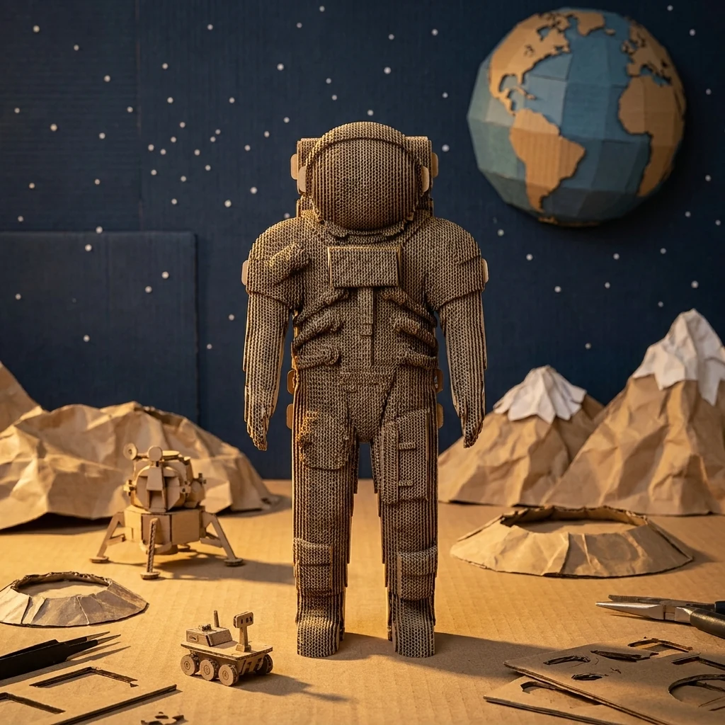 Картонний 3D пазл "Астронавт"