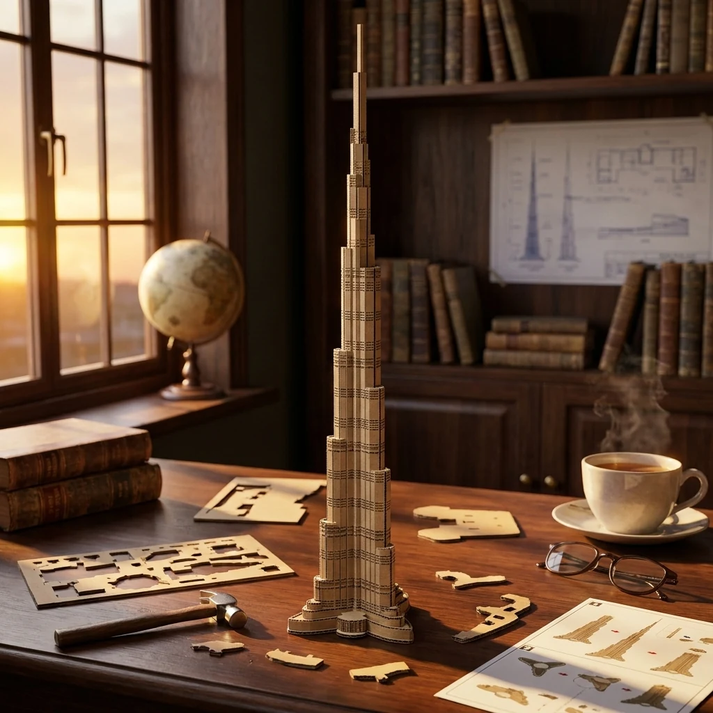 Картонний 3D пазл "Бурдж Халіфа"