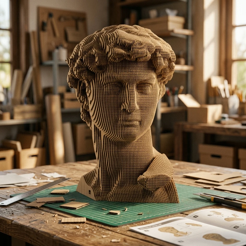 Картонний 3D пазл "Давид"