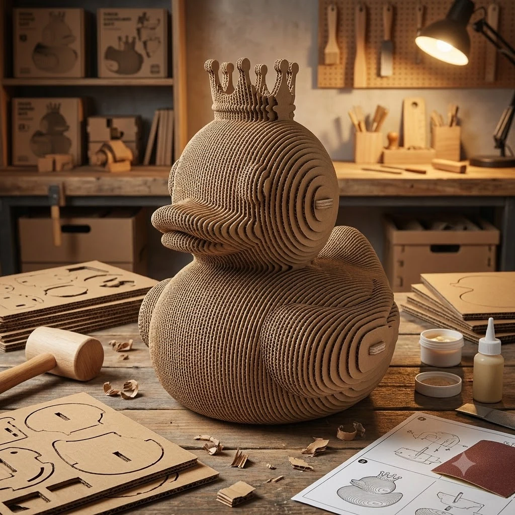 Картонний 3D пазл "Качка"