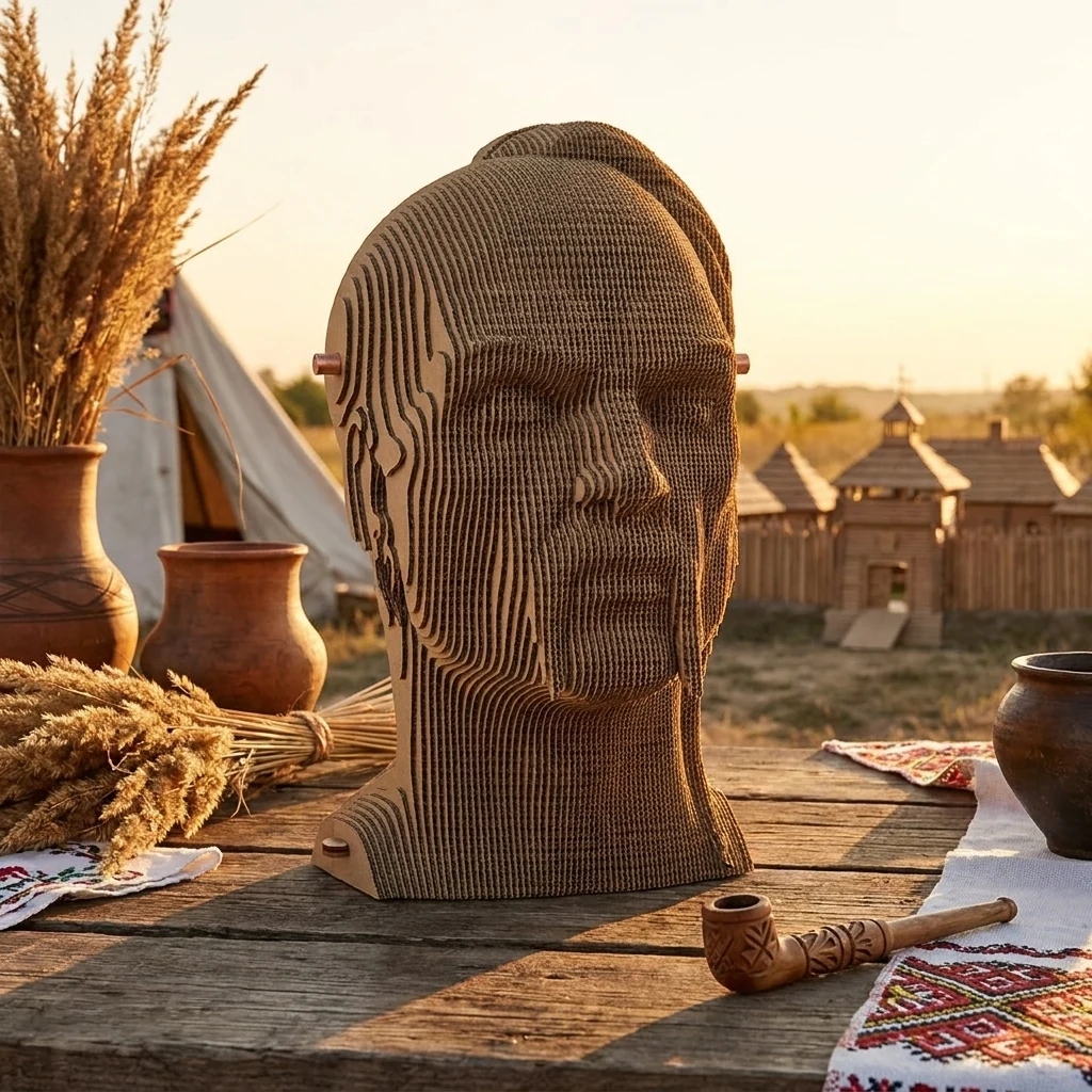 Картонний 3D пазл "Козак"