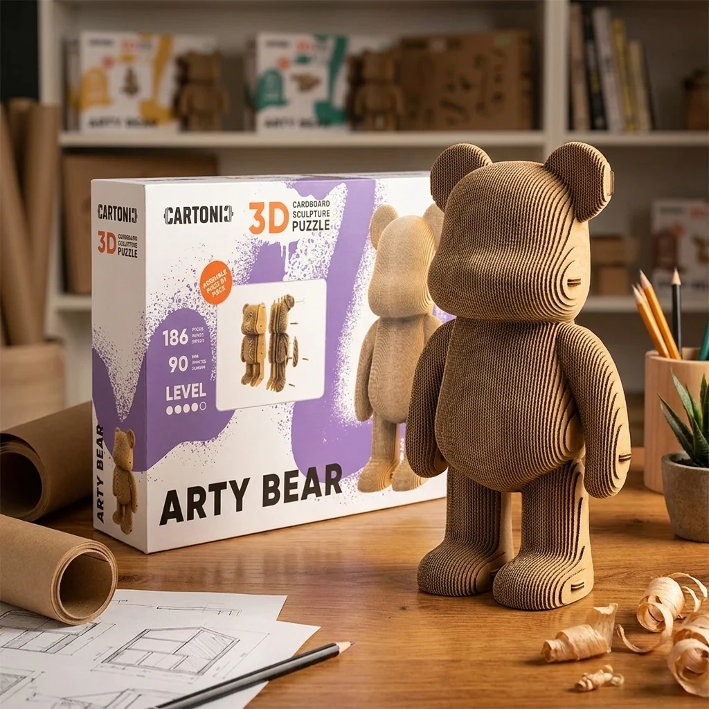 Картонний конструктор Cartonic 3D Puzzle Arty Bear