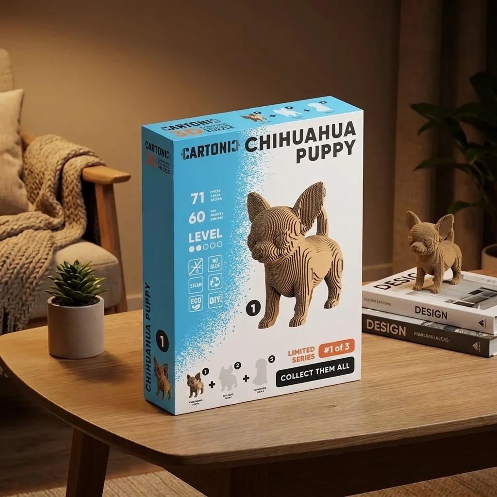 Картонний конструктор Cartonic 3D Puzzle CHIHUAHUA PUPPY CARTMNCHIHU