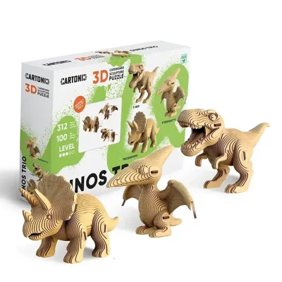 Картонний конструктор Cartonic 3D Puzzle Dino Ttrio