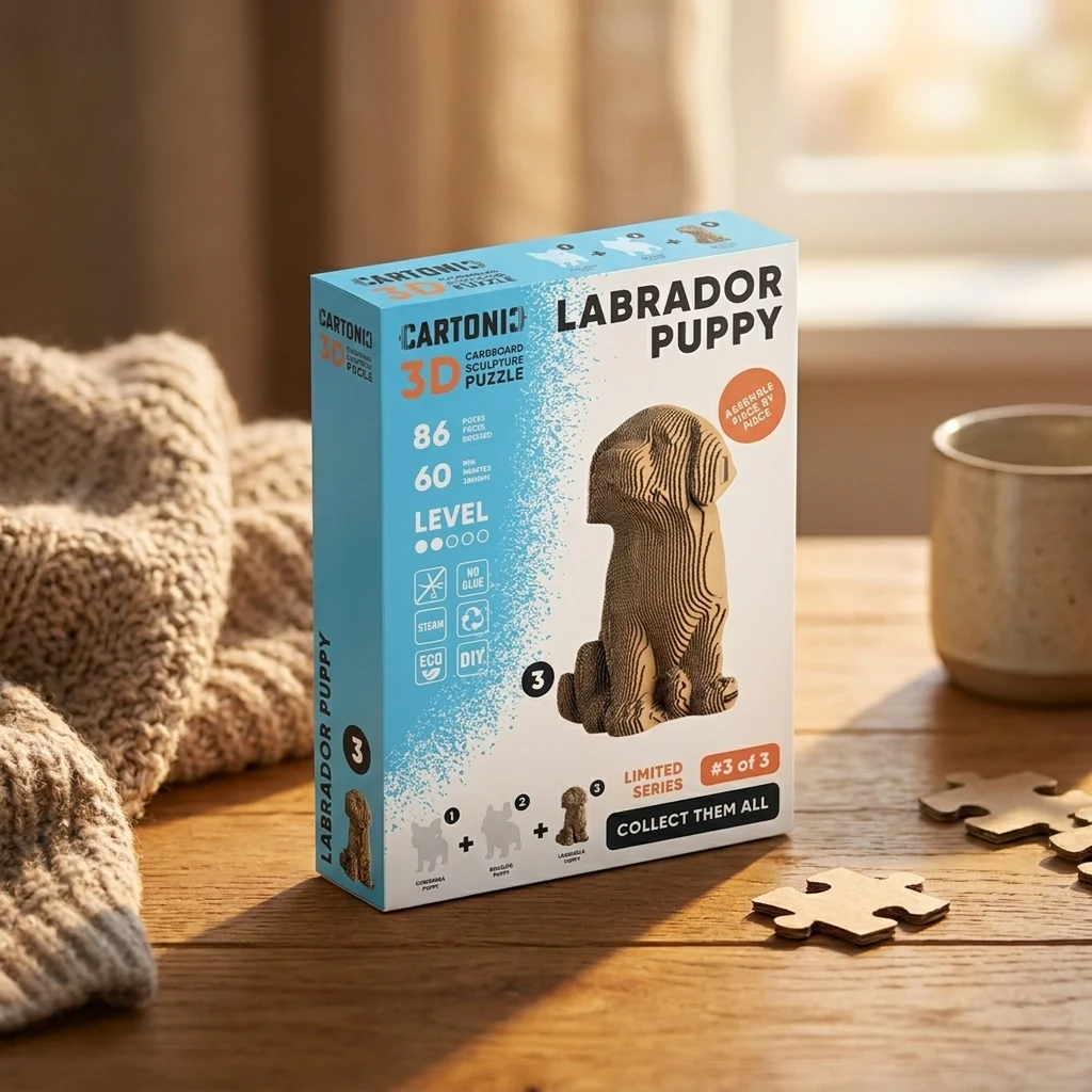 Картонний конструктор Cartonic 3D Puzzle LABRADOR PUPPY  CARTMNLABRA