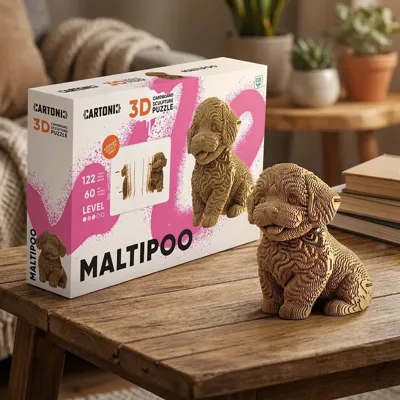 Картонний конструктор Cartonic 3D Puzzle MALTIPOO  CARTMALTIPOO