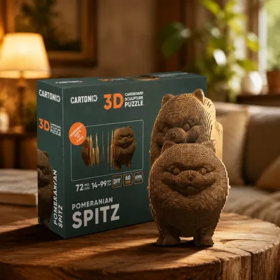Картонний конструктор Cartonic 3D Puzzle Pomeranian Spitz