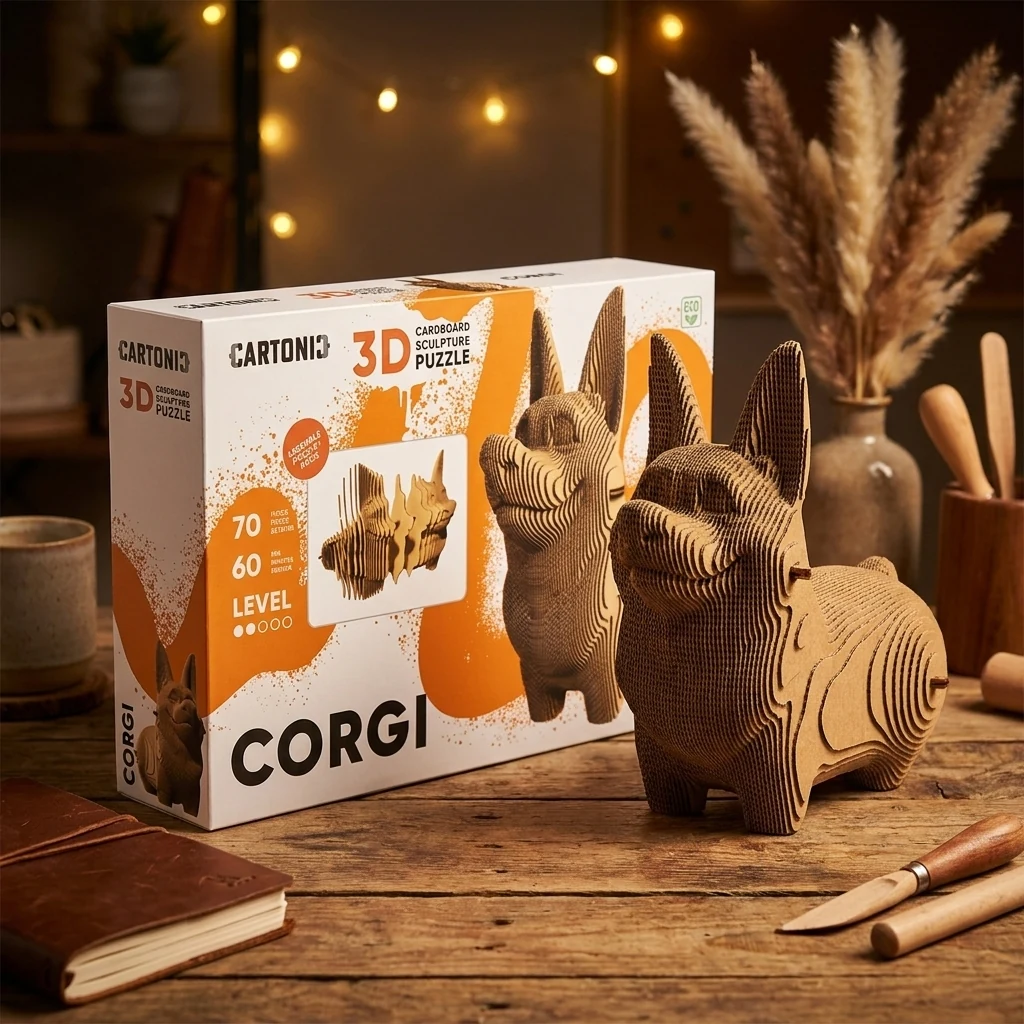 Картонний конструктор Cartonic 3D Puzzle Corgi