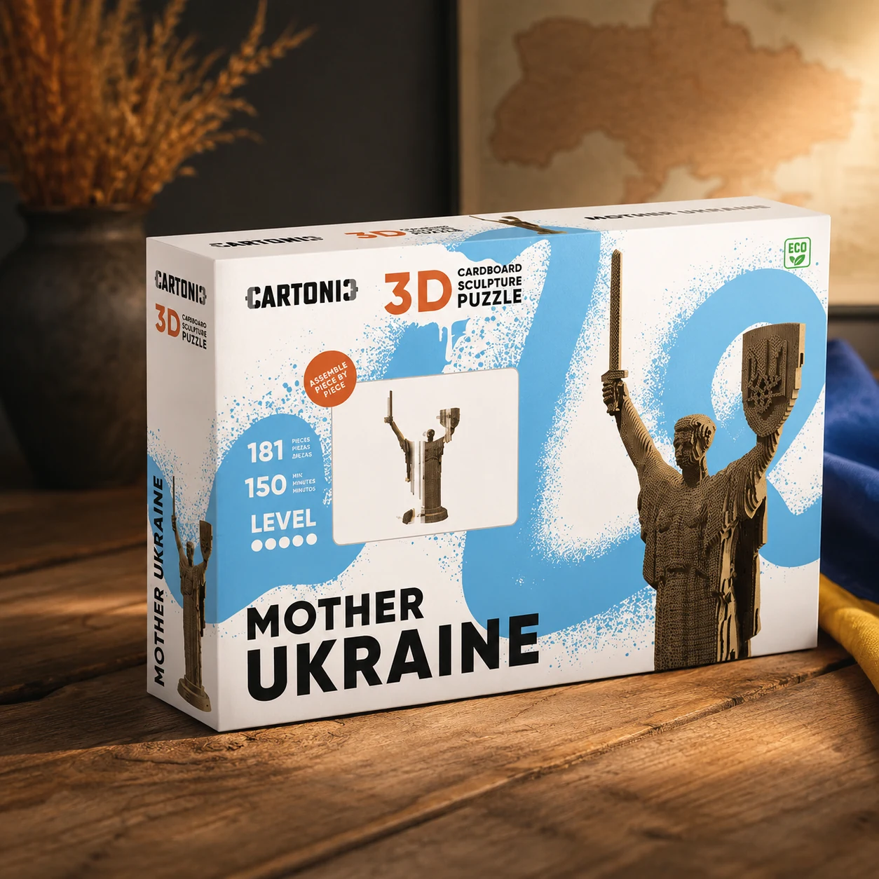 Картонний конструктор Cartonic 3D Puzzle Mother Ukraine — Іграшки