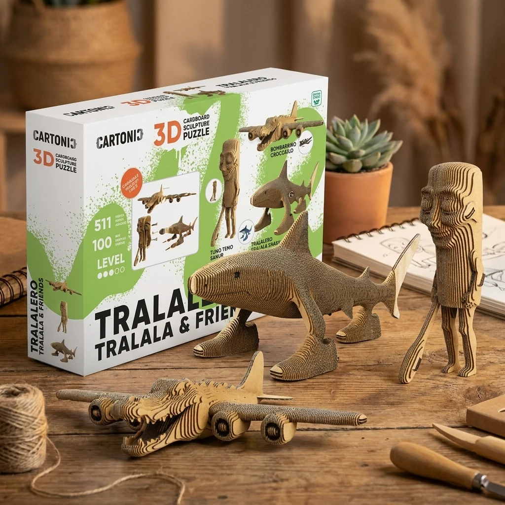 Картонний конструктор Cartonic 3D Puzzle Tralalero Tralala & Friends