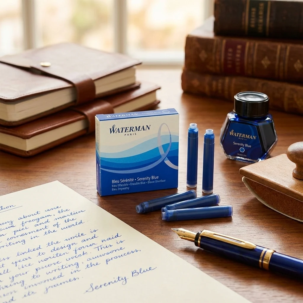 Картридж до ручки "Waterman" короткий 1 шт Lady синій