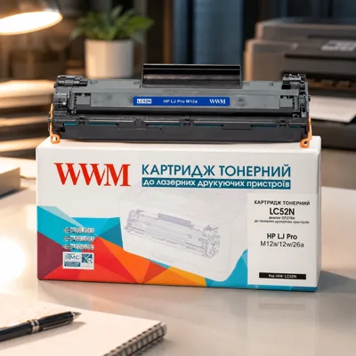Картридж тон. WWM для HP LJ Pro M12a/12w/26a аналог CF279A Black ( 1000 копій) (LC52N)